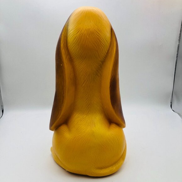 Vintage 1971 Prod Corp Sad Bassett Hound Dog Coin Bank Hard Vinyl 13" Tall - Picture 3 of 10